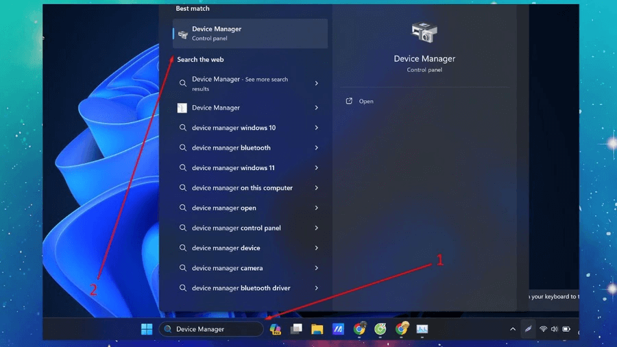 Chọn Device Manager để kiểm tra NPU trên Windows 11