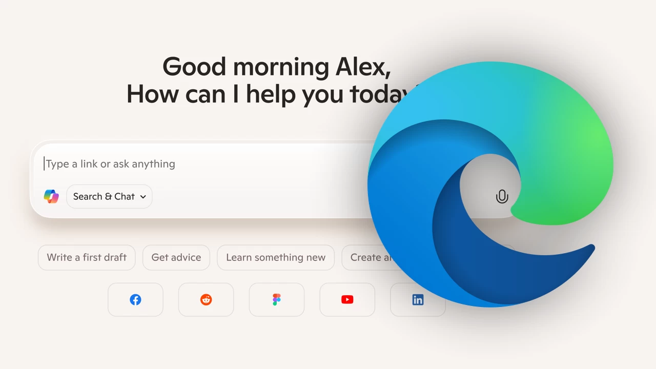 Microsoft Edge được tích hợp Copilot AI trên thanh taskbar