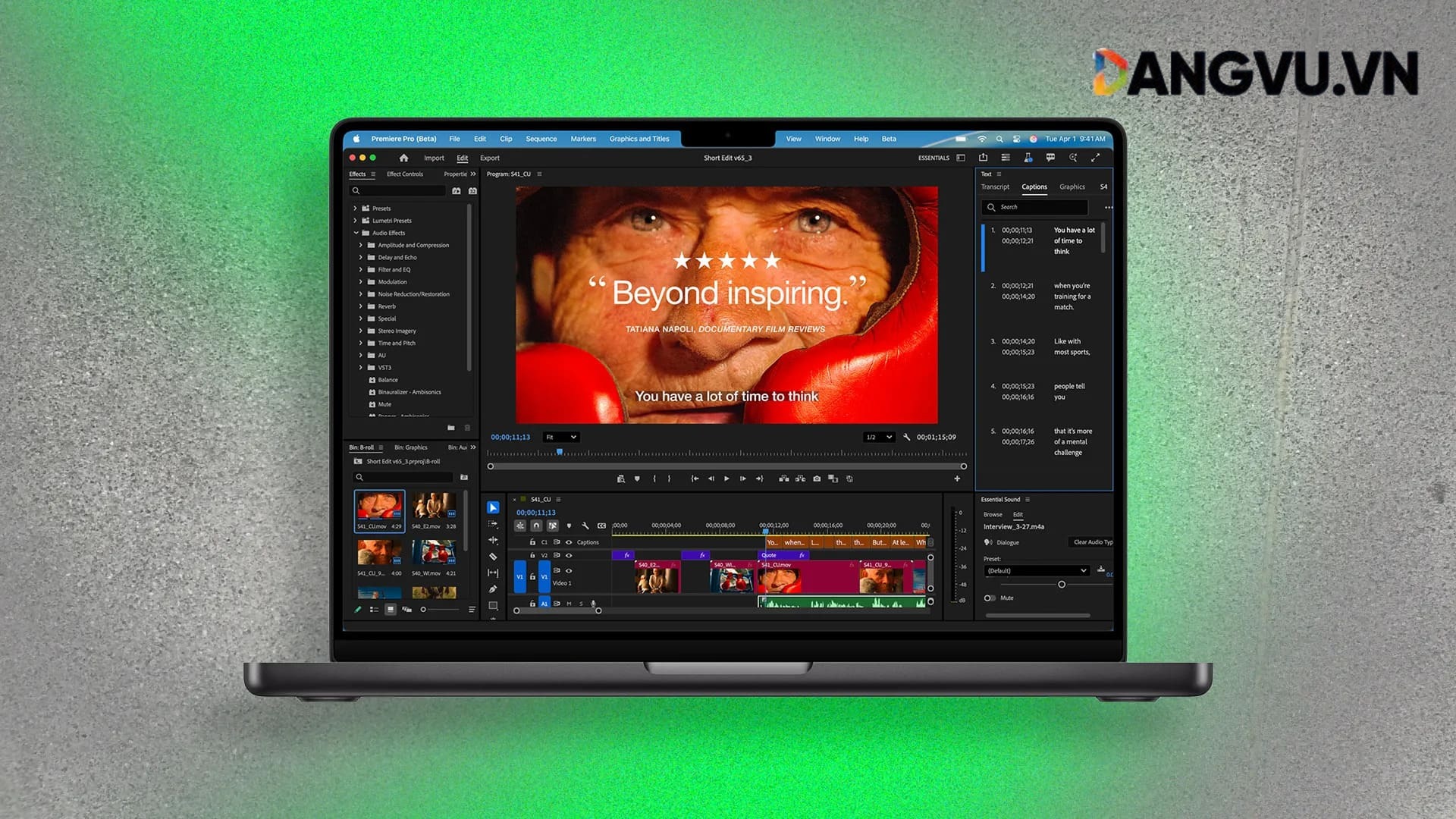 Khả năng tối ưu tốc độ xử lý AI trên Macbook Pro 5