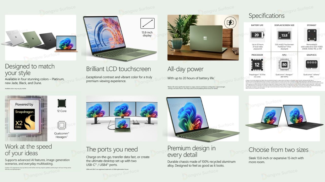 Surface Laptop 8 Snapdragon X2