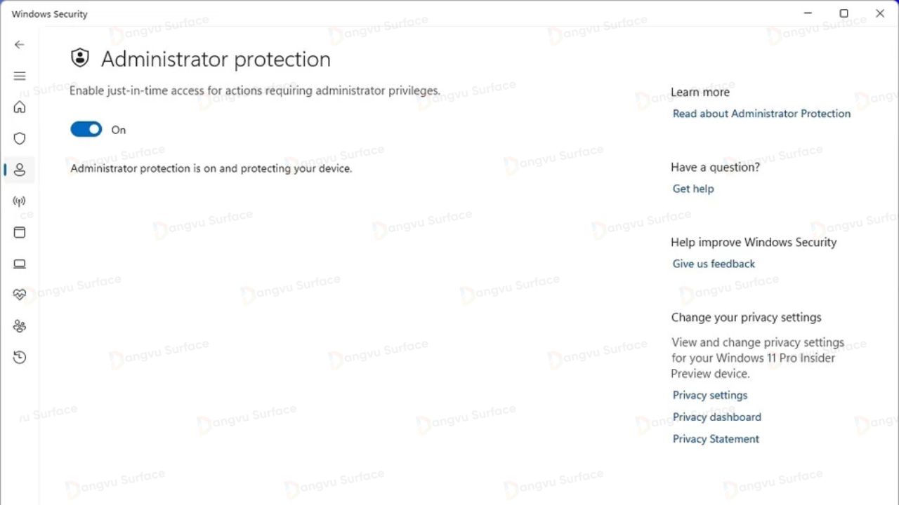 Administrator Protection