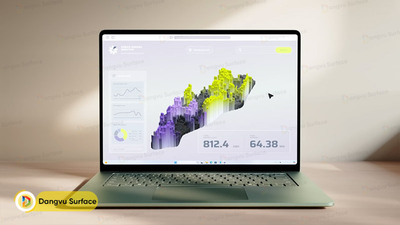 Một laptop Windows cao cấp sở hữu chất lượng hiển thị chân thực, sáng đẹp và mượt mà trong từng thao tác.