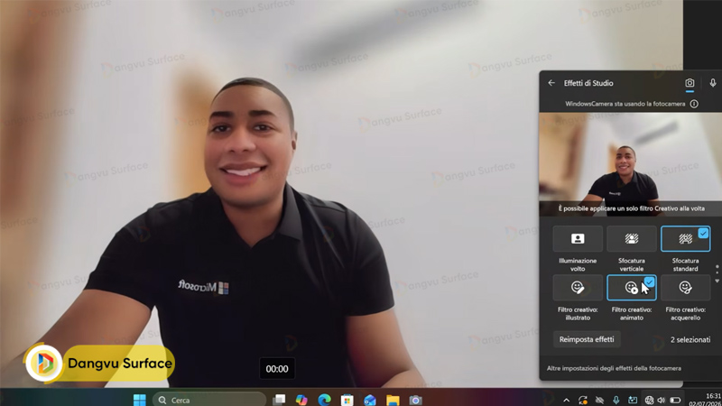 Tính năng Windows Studio Effects mang lại hàng loạt công cụ thông minh