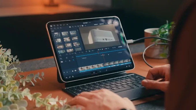Magic Keyboard kết nối trực tiếp với iPad Pro thông qua Smart Connector