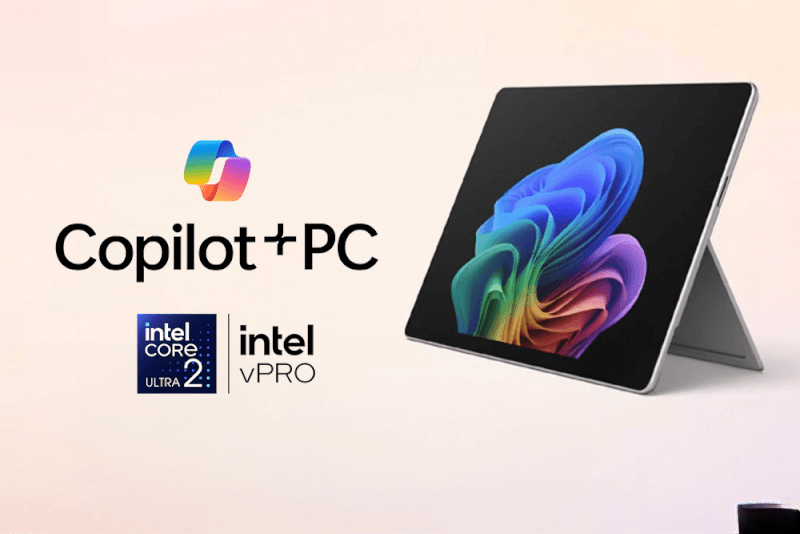 Surface Pro 11 Intel sử dụng Intel AI Boost với mức 40 TOPS trên Core Ultra 5 và 48 TOPS trên Core Ultra 7.